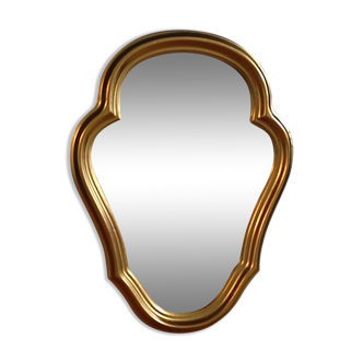 Mirror frame gilded plaster wood