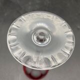 6 colored crystal port glass