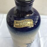 Bouteille grès bleu & gris alsace A. Ehret avec bouchon vintage