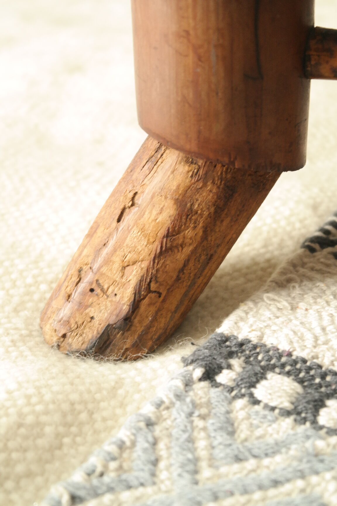 Old colonial style bamboo desk