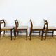 4 Scandinavian teak chairs 1960
