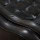 Mogens Hansen black aniline 3 seater sofa from the 70s.