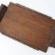 French Art Deco Cerused Oak Serving Tray with Raised Handles, 1920s