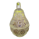 Petit pot verre ciselé en forme de poire