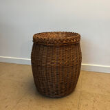 Basket stool wicker box