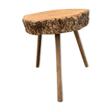 Table tripode en chêne liège