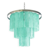 Contemporary Murano Glass Sputnik Chandelier in Sea Green Colour, Italian Style