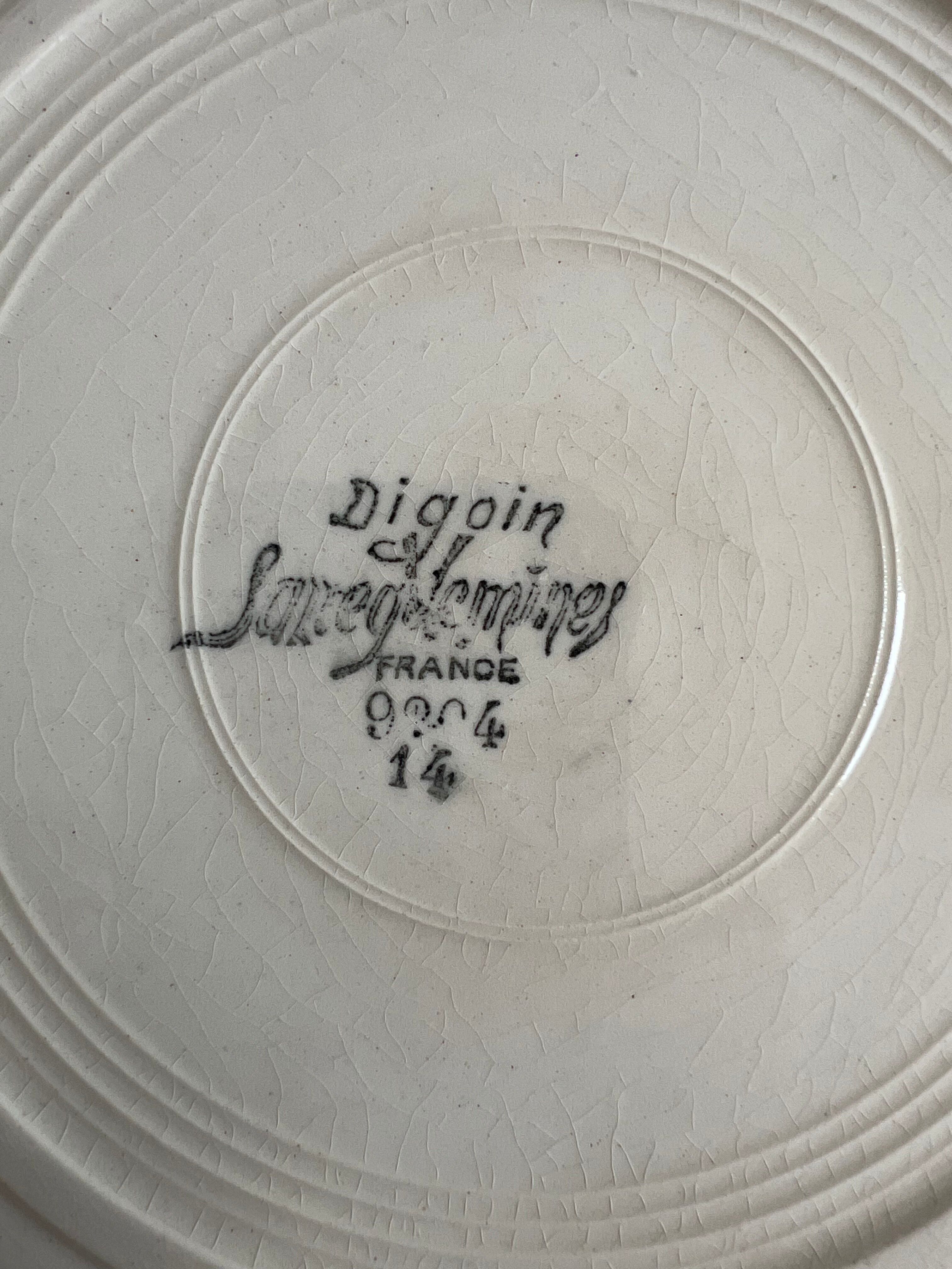 Petite assiette plate Sarreguemines et Digoin