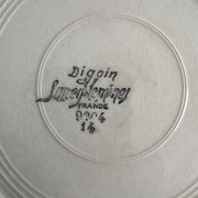 Small flat plate Sarreguemines and Digoin