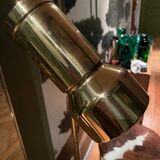 Danish reading lamp 2 height-adjustable reflectors in gold brass Frandsen