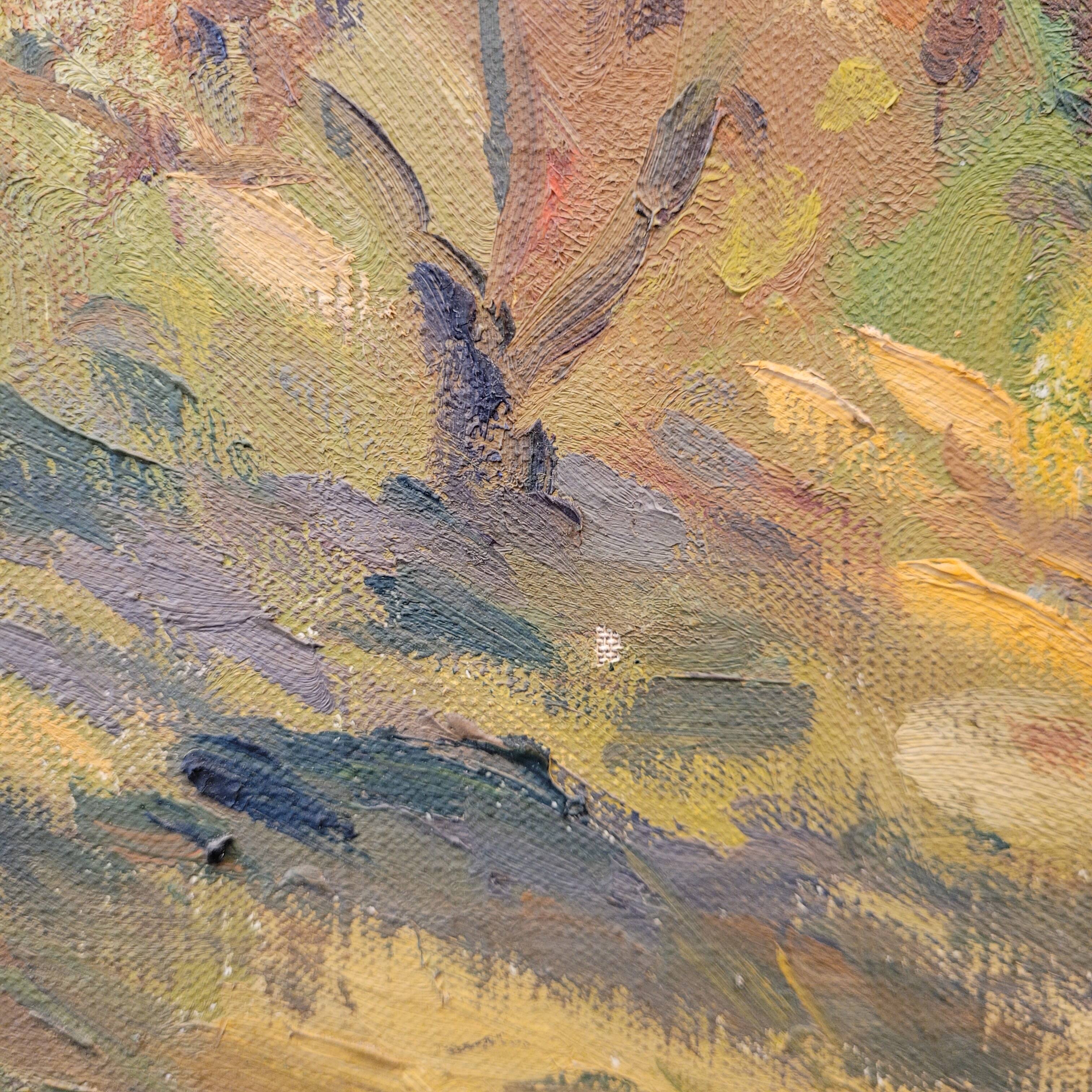 Oleo sobre lienzo “Setembre”, Francesc d’Assis Planas Doria, Escuela catalana, pp. s. XX - Catalonia,