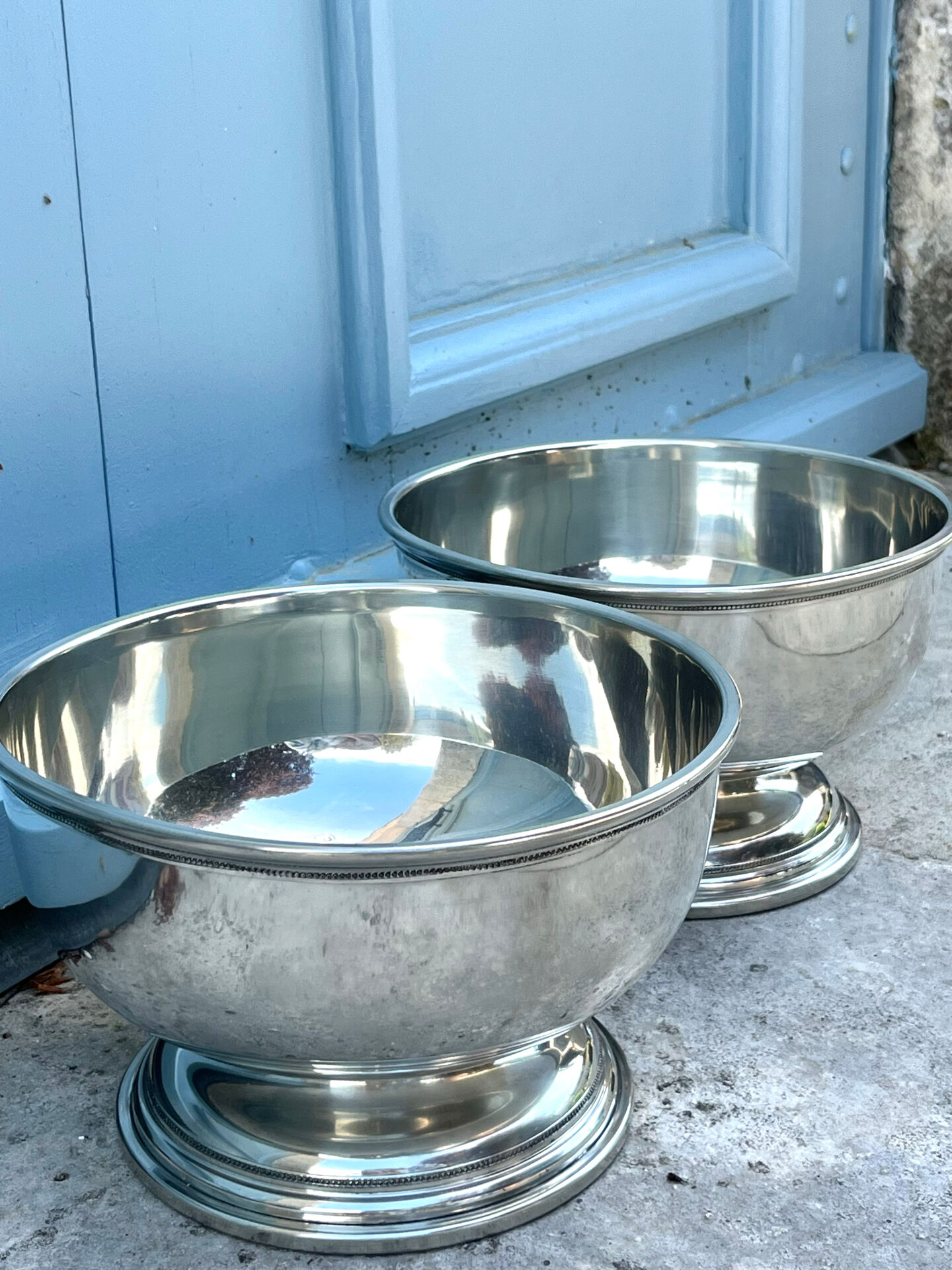 Champagne Cooler Buckets – Pedestal Wine Ice Bowls Banks Monogram
