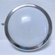 Wall lamp Art Deco opaline chromed metal 30s
