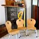 Chaise enfant bois et metal