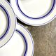 Lot de 6 assiettes à dessert en faïence italienne