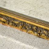Large 19th Century Gilded Stucco Mirror
