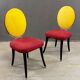 Pair of medallion chairs, Funny Valentine model, by Jean-Charles de Castelbajac, 20th century