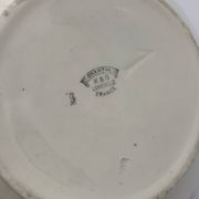 Antique French earthenware soup tureen K & G Lunéville, "Chantal" model