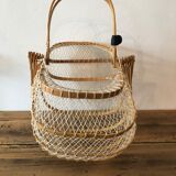 Vintage folding basket
