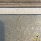 Tableau HST "Bouquet de fleurs" post impressionniste signé A. De Luca + cadre