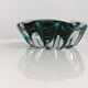 Murano glass ashtray Mid Century Modern with controlled bubbles