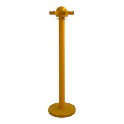 Portemanteau sur pied jaune Modèle 4653 de Kartell, 1970