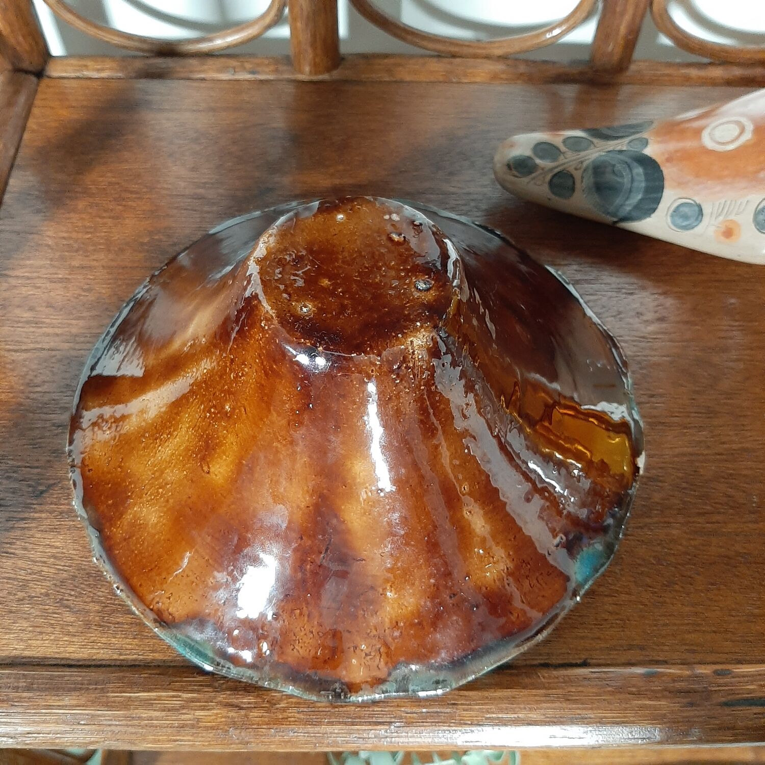 Mustard yellow ceramic 70s