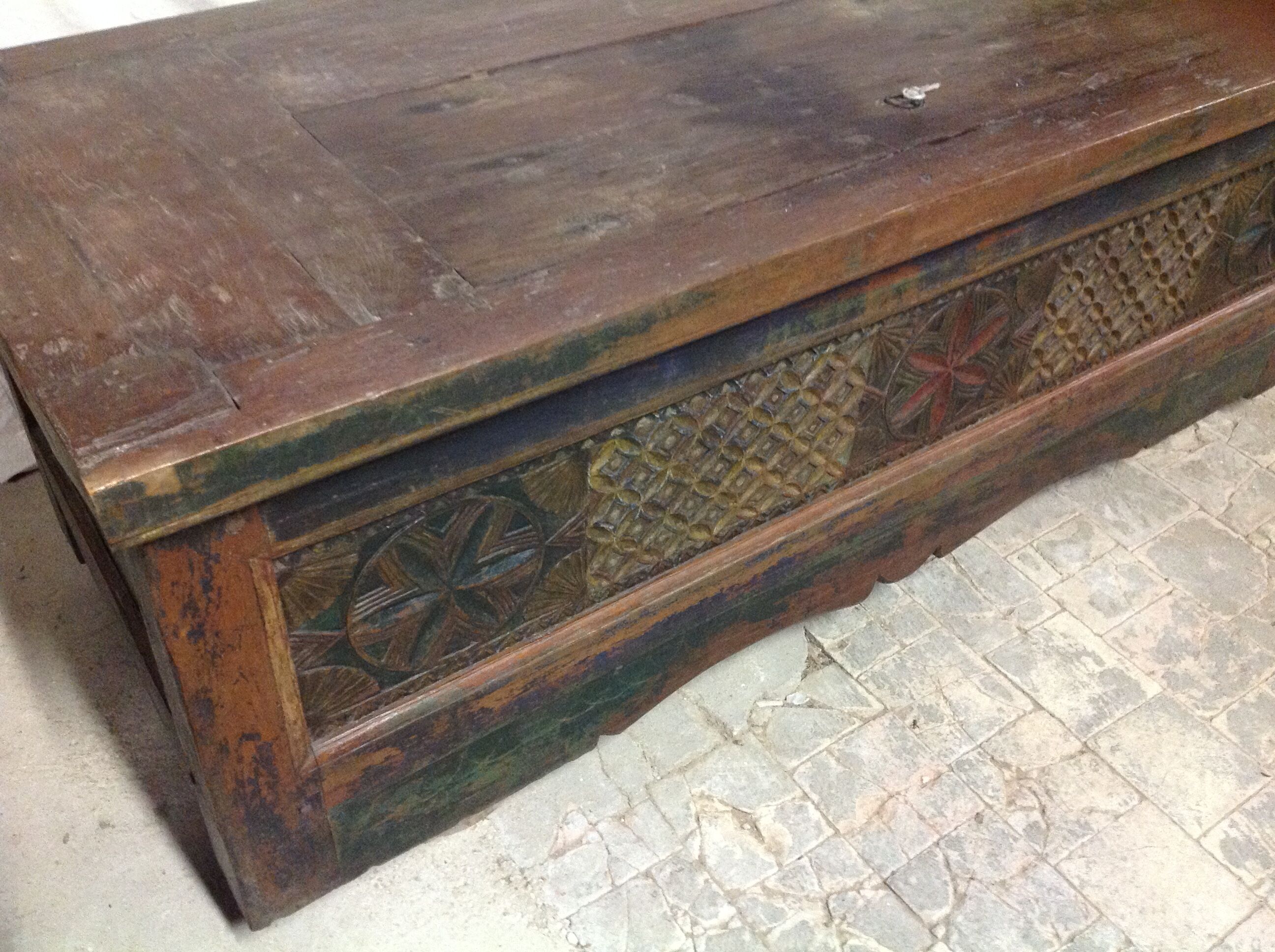 Very rare teak chest