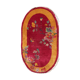 Old Chinese Art Deco handmade carpet 79cm x 134cm 1920s, 1E08