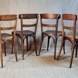 4 chaises bistro Horgen-Glaris Suisse années 30/40