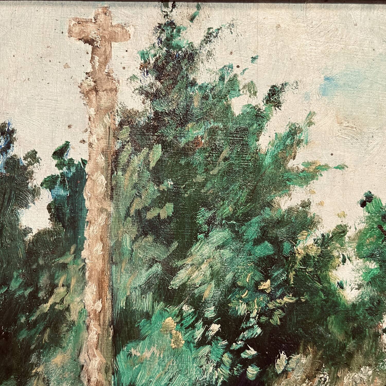 Tableau early 20th century "The Calvary"