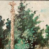 Tableau early 20th century "The Calvary"