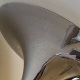 Large pair of Sciolari seventies wall sconces in chrome metal.