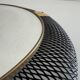 Round wall mirror in brass and black wire, 1960s, Germany