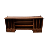 wooden desk top shelf