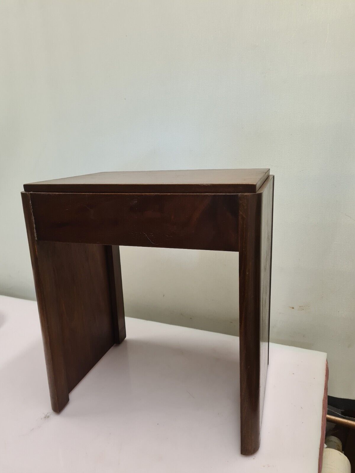 Tabouret de piano en acajou