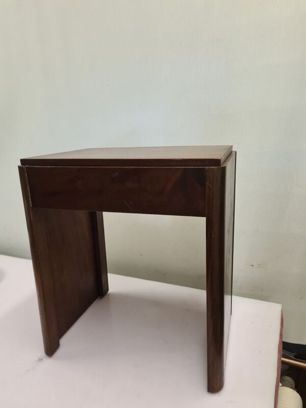 Tabouret de piano en acajou