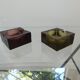 Two vintage glass ashtrays
