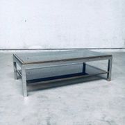 Hollywood Regency Flaminia Two Tier Coffee Table, France, 1970s