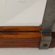 Miroir artisanal en bois et fer forgé 1950
