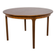 Mid Century Round Extendable Dining Table from McIntosh, 1960s