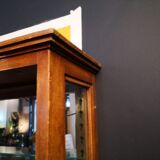 Wood and Art Deco glass showcase