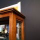 Wood and Art Deco glass showcase