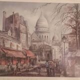 Paris decorative painting Place des Tertres Montmartre