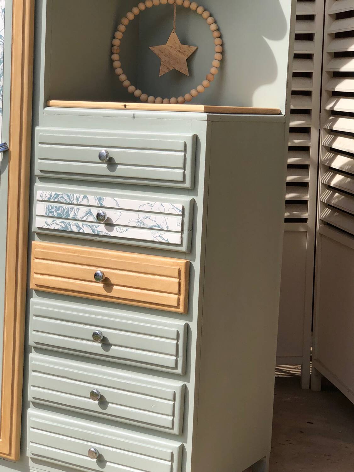 Vintage asymmetrical wardrobe