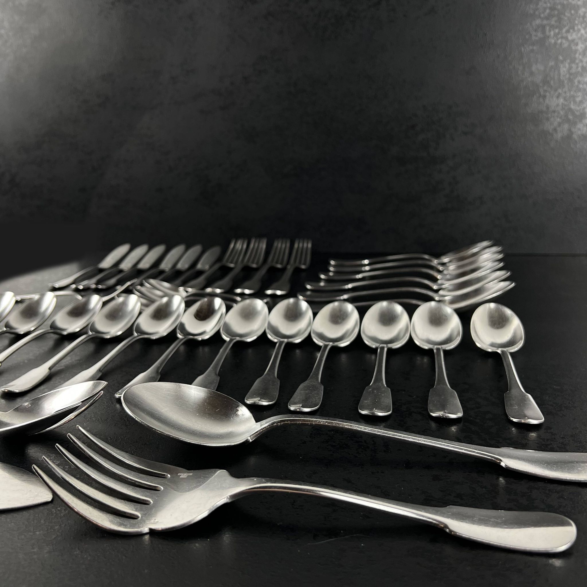 Christofle silver-plated cutlery set – Cluny model – 36 pieces