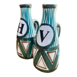 Vinegar oiler, pitchers Robert Picault ceramic Vallauris