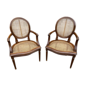 Paire de fauteuil louis - xvi
