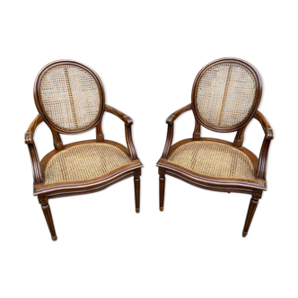 Paire de fauteuil Louis XVI