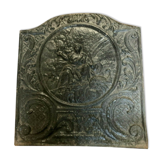 Fireplace bottom plate in cast iron XX century